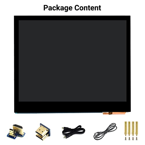 Waveshare 3.5inch HDMI LCD, Compatible with Raspberry Pi 5/4B/3B/Zero/Zero W/Zero 2W/Pico/Pico W/Pico WH, Capacitive Touch IPS LCD Display, 640×480, Audio Jack