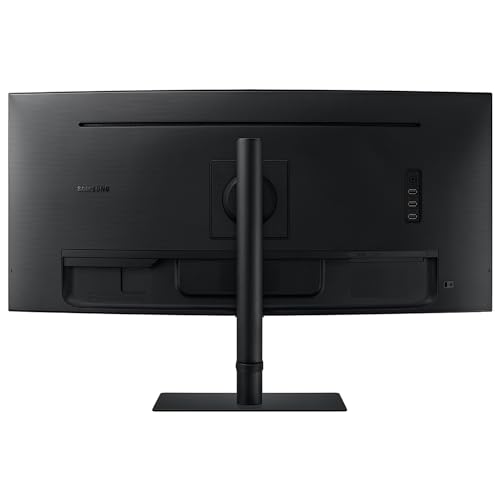 SAMSUNG S65VC 34-inch Curved 1440P UWQHD 100Hz IPS LCD ViewFinity Monitor, 2-Pack Bundle with Webcam, USB-C, Ethernet, Dock, DisplayPort, HDMI, USB Hub, Speakers (S34A654)