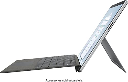 Microsoft Surface Pro 9, 13.3" Touchscreen 2-in-1 Tablet, 12th Gen Intel Core i7-1255U, Intel Iris Xe Graphics, 16GB DDR5 RAM, 256GB SSD, Windows 11h, Platinum, Device Only, with Stylus Pen