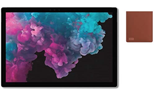 Surface Pro 6 Business 12.3" Touchscreen (2736 x 1824) Latest Model Tablet PC | Intel Quad-Core i5-8350U | 8GB RAM | 256GB SSD | Windows 10 Pro | Platinum | with Surface Pro Sleeve Poppy Red Bundle