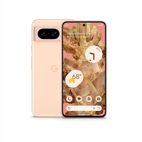 Google Pixel 8 5G,US Version, 256 GB Rose - Unlocked (Renewed)