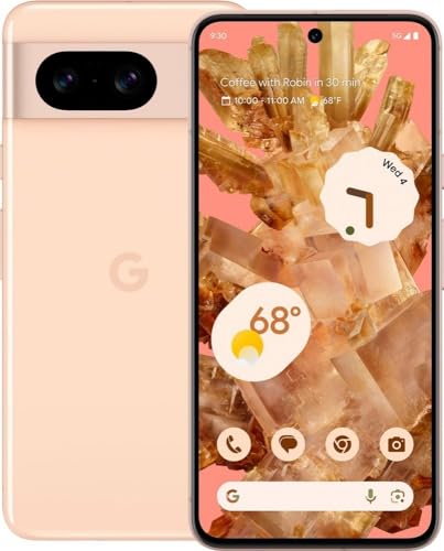 Google Pixel 8 5G,US Version, 128 GB Rose - Unlocked (Renewed)