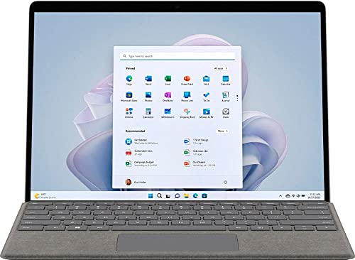 Microsoft Surface Pro 9, 13.3" Touchscreen 2-in-1 Tablet, 12th Gen Intel Core i7-1255U, Intel Iris Xe Graphics, 16GB DDR5 RAM, 256GB SSD, Windows 11h, Platinum, Device Only, with Stylus Pen