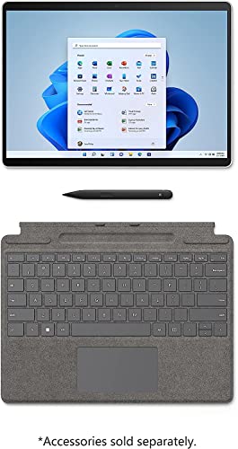 Microsoft Surface Pro 9 Tablet - 13" - SQ3-8 GB RAM - 256 GB SSD - Windows 11 Pro - 5G - Platinum
