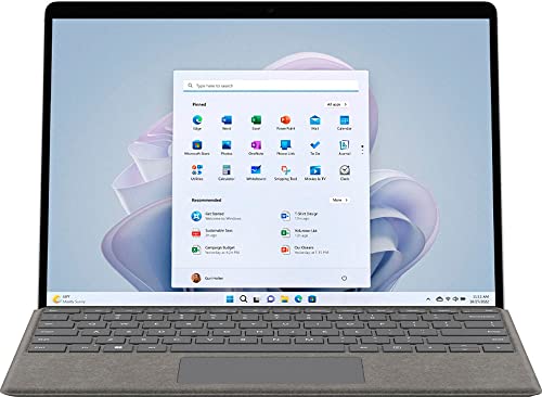 Microsoft Surface Pro 9, 13" Touchscreen 2-in-1 Tablet, 12th Gen Intel Core i5-1235U, Intel Iris Xe Graphics, 8GB DDR5 RAM, 512GB SSD, Windows 11h, Platinum, Device Only, with Stylus Pen
