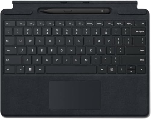 Microsoft Surface Pro 9 Tablet, i7-1265U, 16GB RAM, 512GB SSD, 13" Touchscreen, Windows 11 Pro, Bundled with Black Signature Keyboard, Slim Pen 2, USB-C HUB and 1 YR CPS Ext. Warranty (Sapphire)