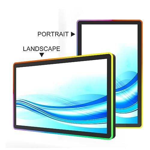 27 Inch LED-Framed Touch Screen Monitor with HDMI+VGA+DP Interface, PCAP Touchscreen Monitor for self-Service Kiosk
