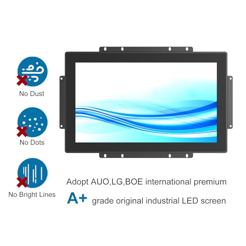 15.6 Inch Industrial TFT LCD Monitors, Open Frame Capacitive Touch Screen Monitor All in one PC Intel Core I3 RAM 8G & ROM 128G for self-Service Kisok