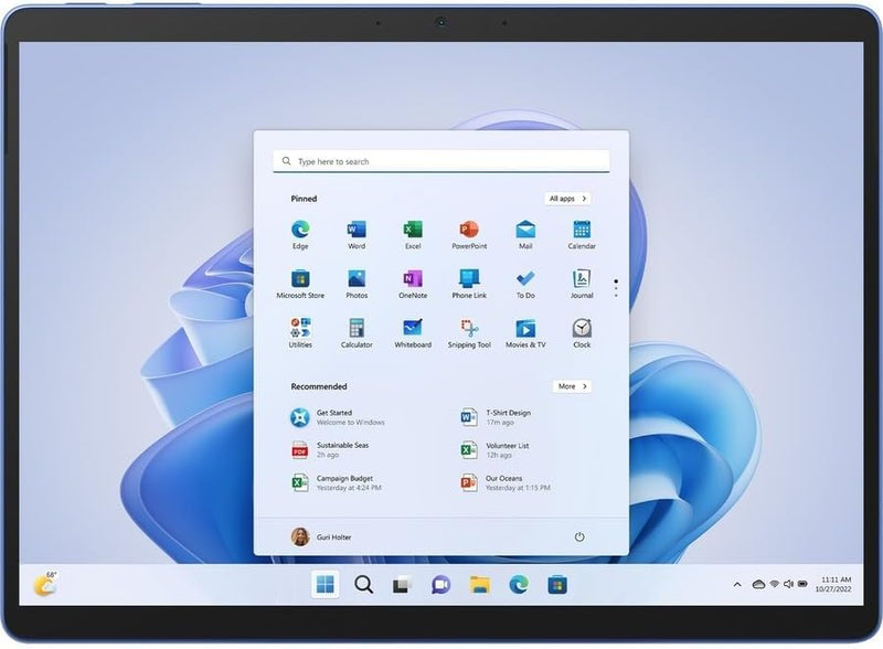 Microsoft Surface Pro 9 Tablet, i7-1265U, 16GB RAM, 512GB SSD, 13" Touchscreen, Windows 11 Pro, Bundled with Black Signature Keyboard, Slim Pen 2, USB-C HUB and 1 YR CPS Ext. Warranty (Sapphire)