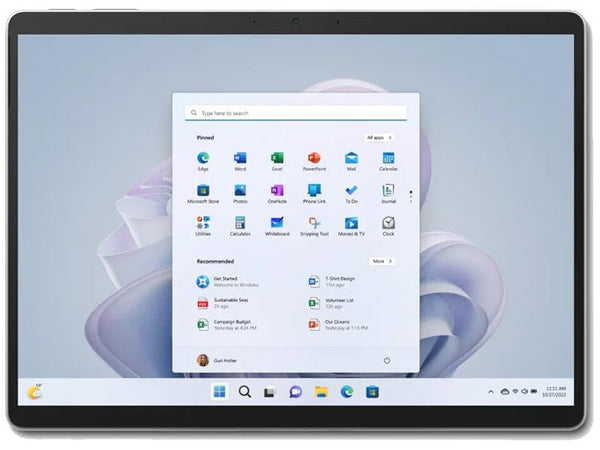 Microsoft Surface Pro 9 Tablet - 13" - Core i7 12th Gen i7-1265U Deca-core (10 Core) 1.80 GHz - 16 GB RAM - 256 GB SSD - Windows 10 Pro - Platinum