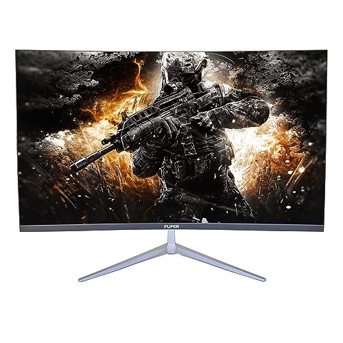 32 Inch Curved Gaming Monitor, 75Hz 1920x1080 1080p, FHD with HDMI VESA, Built-in Speaker, Ultra Thin 32”, 4000:1 Contrast Ratio, 99% sRGB
