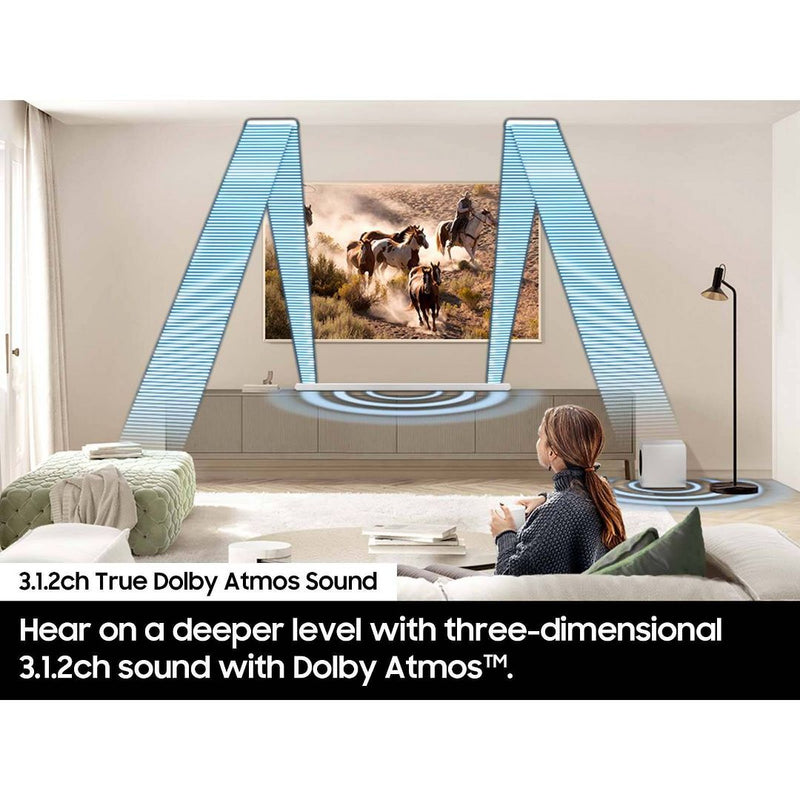 Samsung Ultra-slim 3.1.2ch. Wireless Dolby ATMOS Soundbar with Q-Symphony (HW-S801D)