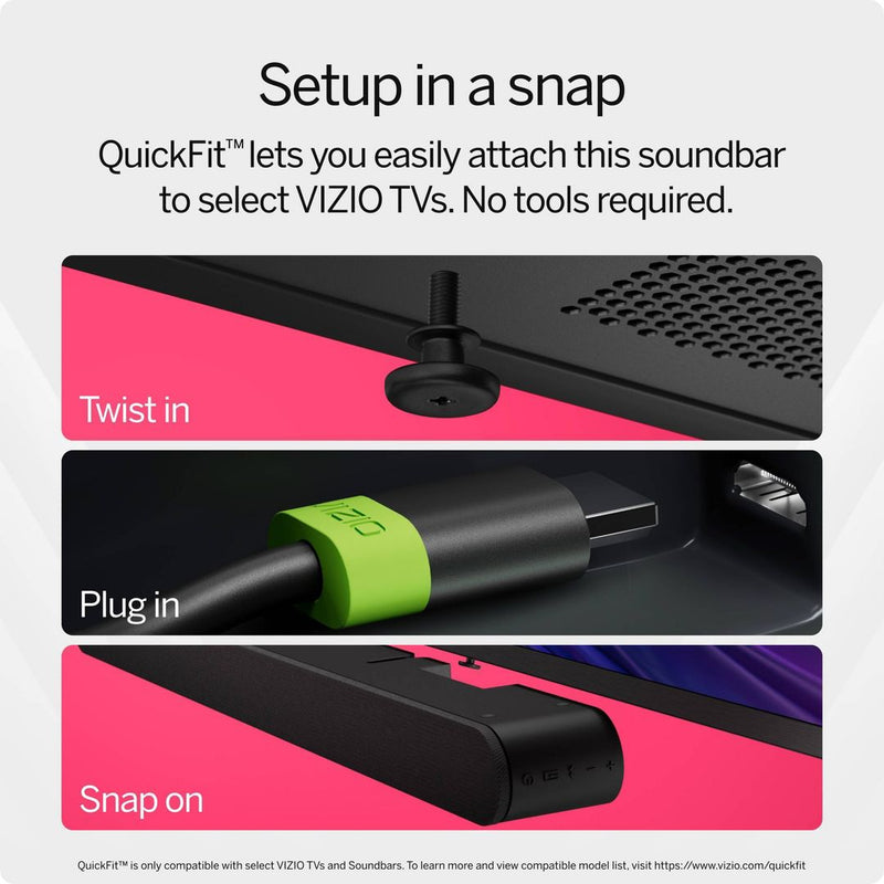 VIZIO 2.1 Soundbar Wireless Subwoofer with Dolby Atmos and DTS:X - (SV210M-08)
