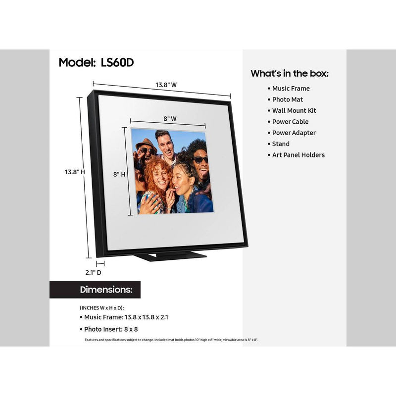 Samsung The Music Frame (HW-LS60D) - Black