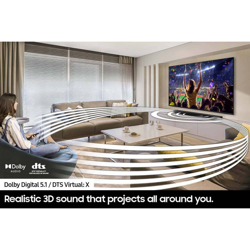 Samsung 5.1ch. DTS Virtual:X Soundbar with Bass Boost and Wireless Sub (HW-B73MD) - Black