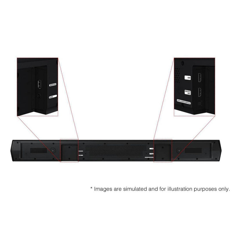Samsung 5.1ch. DTS Virtual:X Soundbar with Bass Boost and Wireless Sub (HW-B73MD) - Black