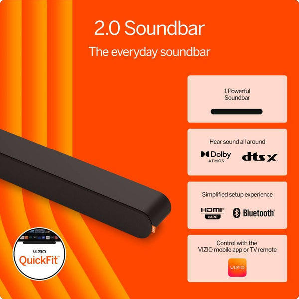 VIZIO 2.0 Soundbar with Dolby Atmos and DTS:X - (SV200M-08)