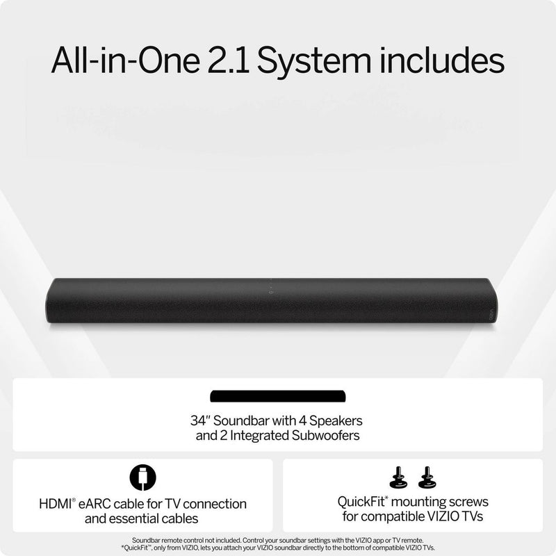 VIZIO 2.1 All-in-one Soundbar w/ Dolby Atmos - (SV210D-08)